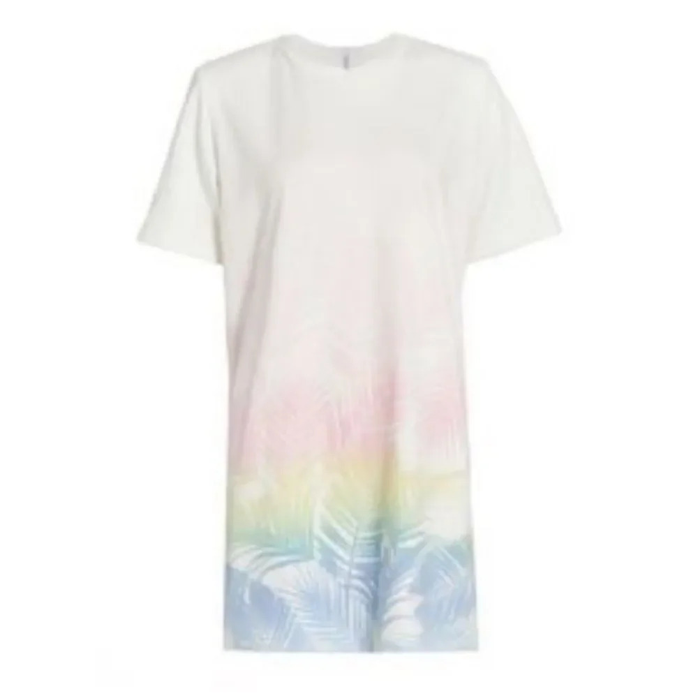 Le Superbe Unicorn Tshirt Dress Tropical Print Tie Dye Bohemian Revolve M